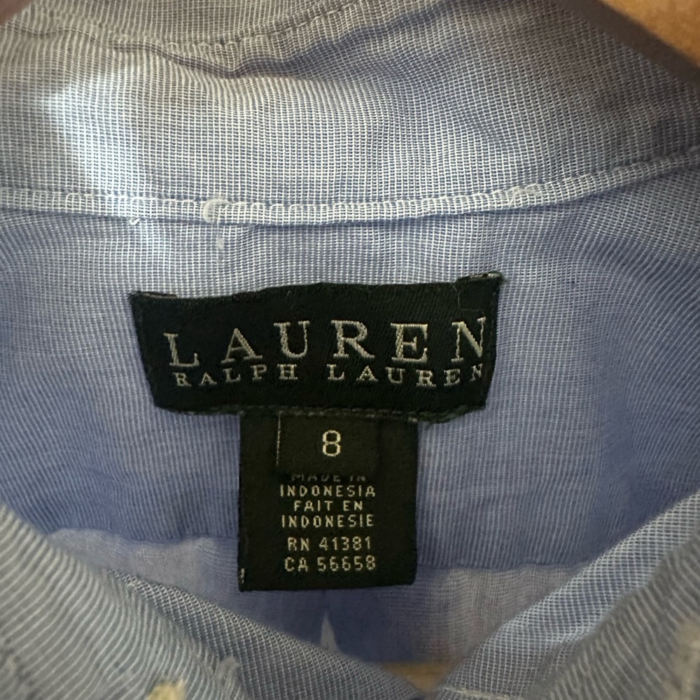 Lauren Ralph Lauren Boy's Classic Spread Collar Dress Shirt - Picture 3 of 6